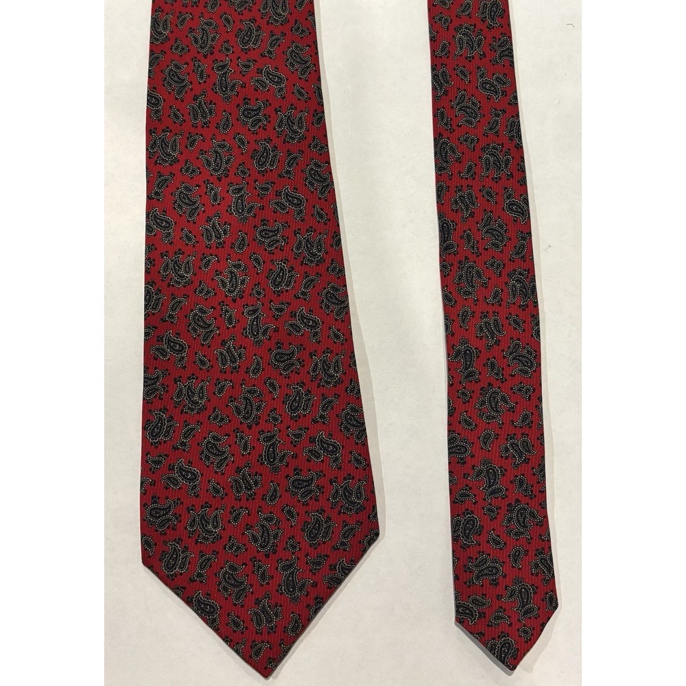 Stefano Ricci Saks Fifth Avenue Silk Tie Geometric Medallion Paisley Blue Red
